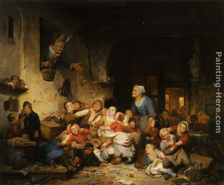 Adrien Ferdinand De Braekeleer The Village School